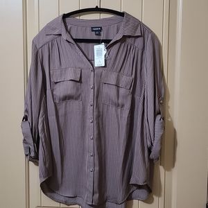 Torrid button down blouse